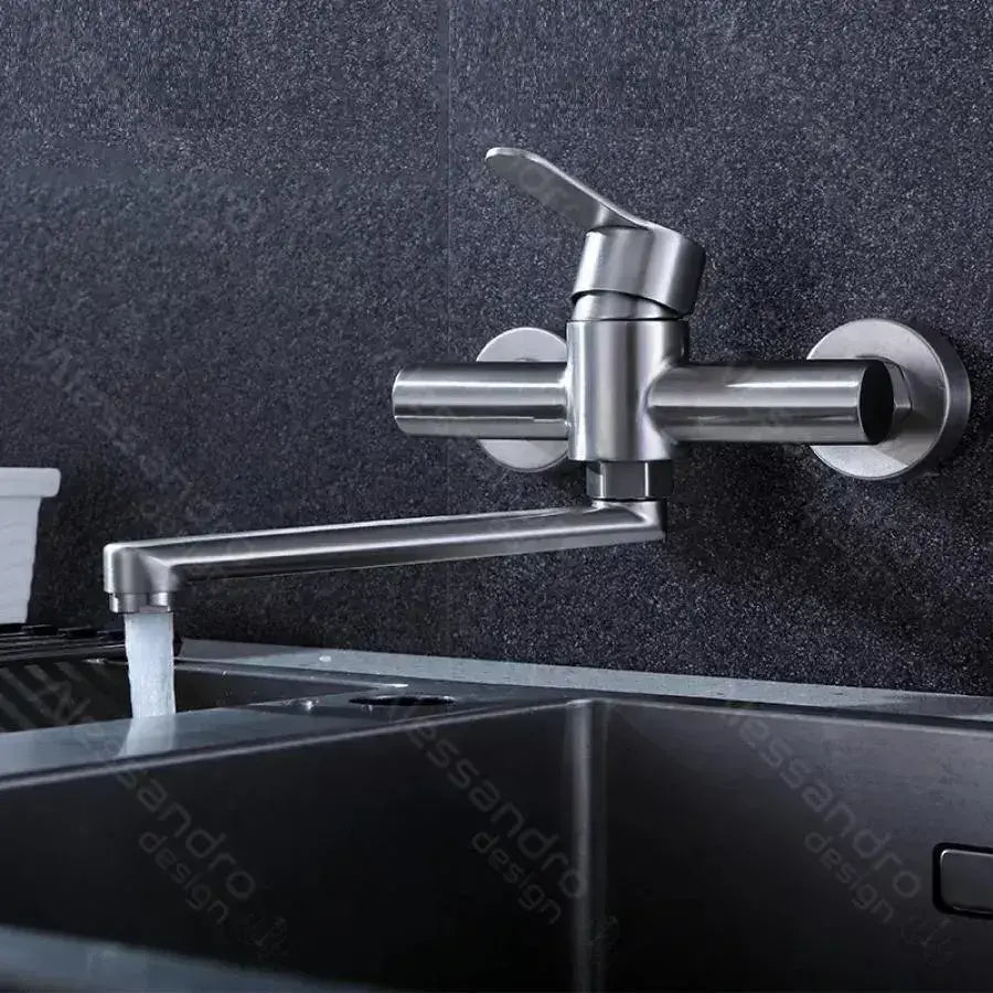 Konyhai csaptelep, SUS304 rozsdamentes acél, szatén, CF037 konyhai csaptelepek alapértelmezett cím Alessandro Design