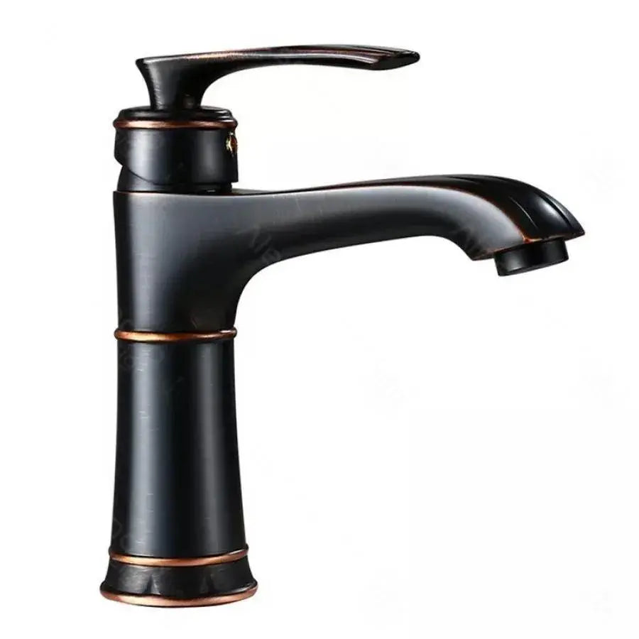 Mosogató csaptelep, fém, fekete, OD01/B fürdőszobai csaptelepek alapértelmezett cím Alessandro Design