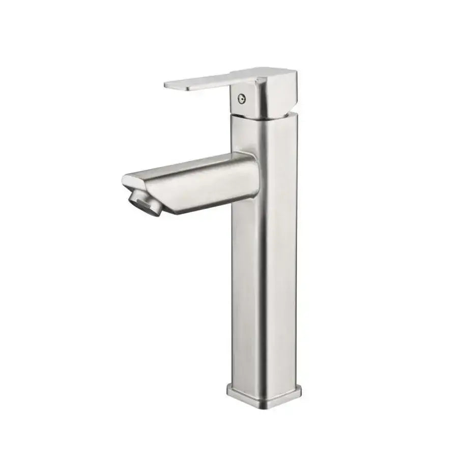 Mosogató csaptelep, SUS304 rozsdamentes acél, szatén, MP014 fürdőszobai csaptelepek alapértelmezett cím Alessandro Design