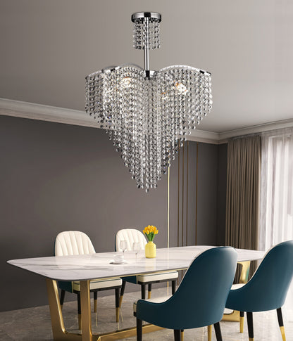 Kristály kandeláber Ander 4xE14 átmérő 45 cm króm kristály kandeláber alapértelmezett cím Alessandro Design