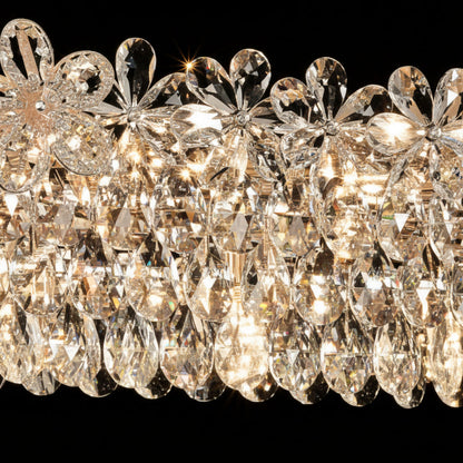 Regalis kristálycsillár 11x E14, átmérő 85 cm, fényes arany, állítható magasságú, fém és kristály