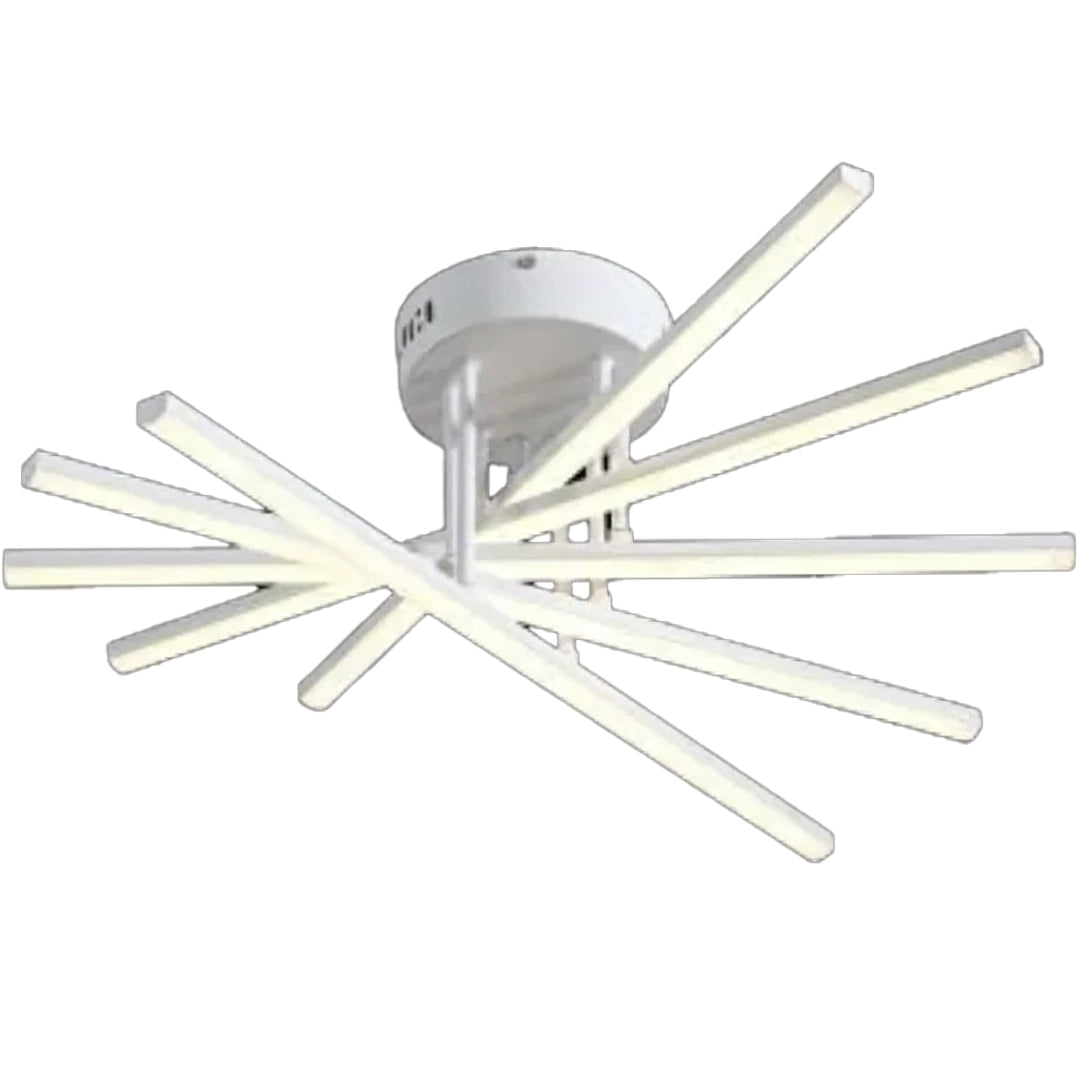 Lustra LED cu Telecomanda GIO, 90W, 5 Elemente, Lumina Rece/Clada/Neutra, Dimabila, Alb Lustre LED cu Telecomanda Default Title Alessandro Design