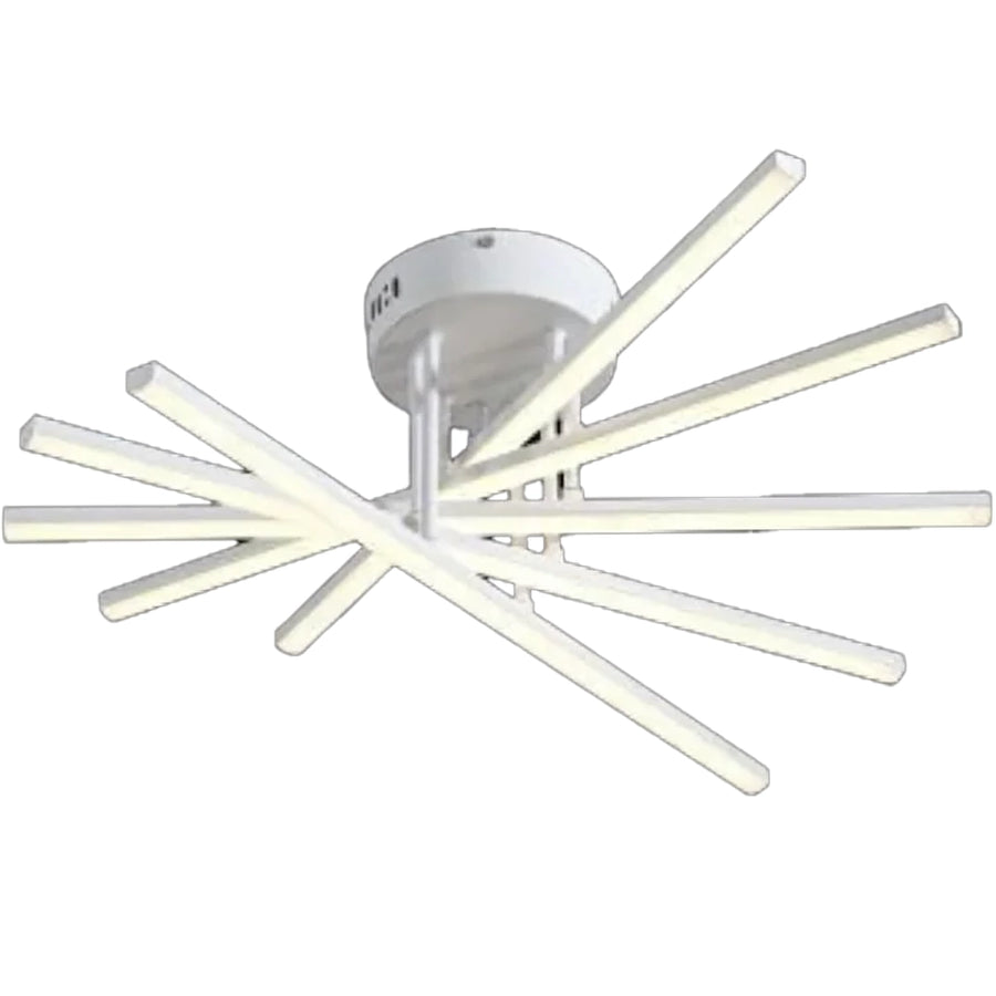 Lustra LED cu Telecomanda GIO, 90W, 5 Elemente, Lumina Rece/Clada/Neutra, Dimabila, Alb Lustre LED cu Telecomanda Default Title Alessandro Design
