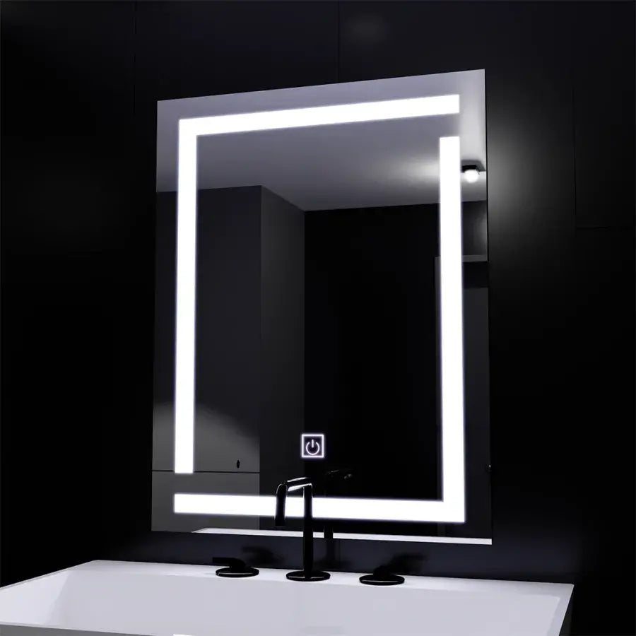 Giga LED Mirror, 60x80cm, 14W, Touch, 6000K Light Korman Mirrors E Alapértelmezett cím Alessandro Design
