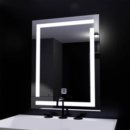 Giga LED Mirror, 60x80cm, 14W, Touch, 6000K Light Korman Mirrors E Alapértelmezett cím Alessandro Design