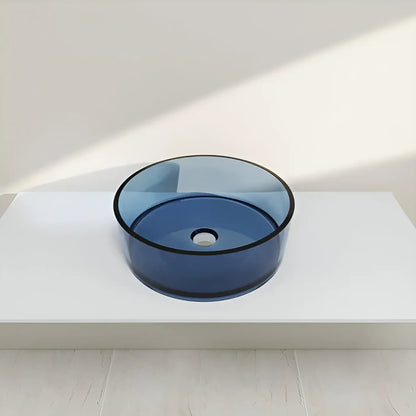 Gyanta fürdőszobai mosogató 45x15 cm Égszínkék Alapértelmezett cím Alessandro Design
