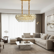 Crystal csillár WINDSOR Regalis 10x E14, fényes arany, állítható magasságú kristálycsillárok alapértelmezett cím Alessandro Design