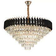 Kristály csillár VERSAILLES Supremo 12xE14, átmérő 80 cm, fényes arany és fekete, állítható magasságú kristálycsillárok alapértelmezett cím Alessandro Design