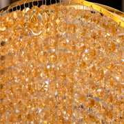 Ander kristály kandeláber, 5xE14, átmérő 50 cm, arany, fém és kristálykristály kandeláber, alapértelmezett cím Alessandro Design