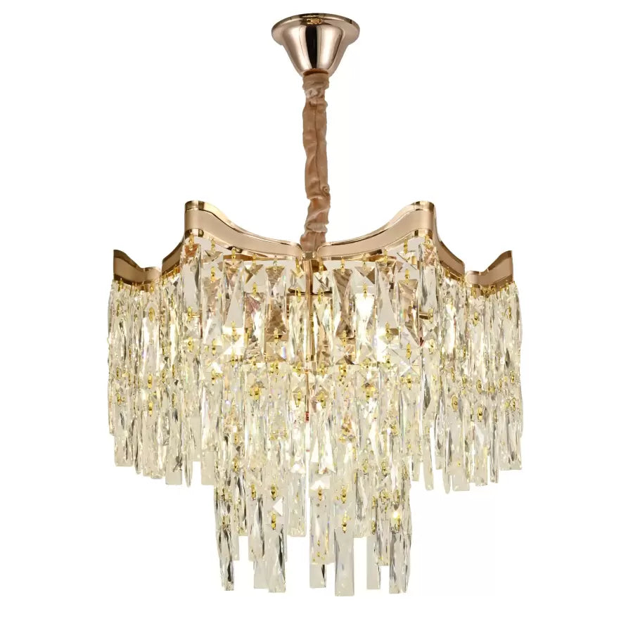 Cristal kandeláber Bellamy 5x E27 arany Cristal kandeláber alapértelmezett cím Alessandro Design