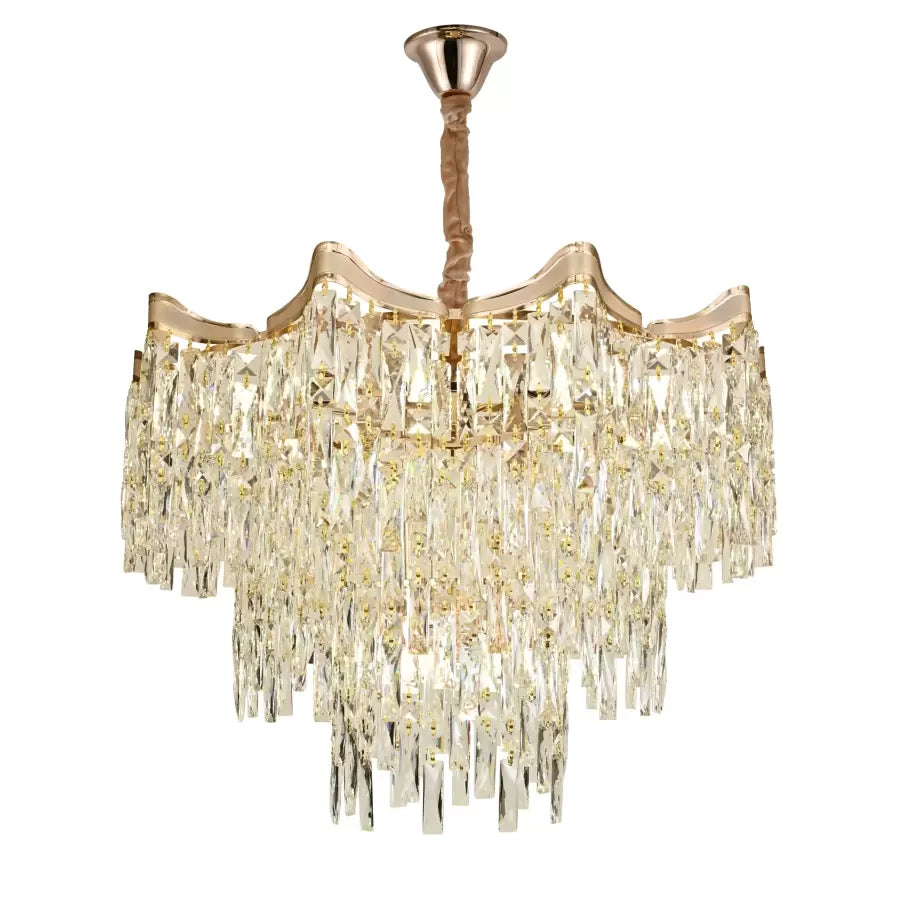 Bennett Cristal kandeláber 10x E27 arany Cristal kandeláber alapértelmezett cím Alessandro Design