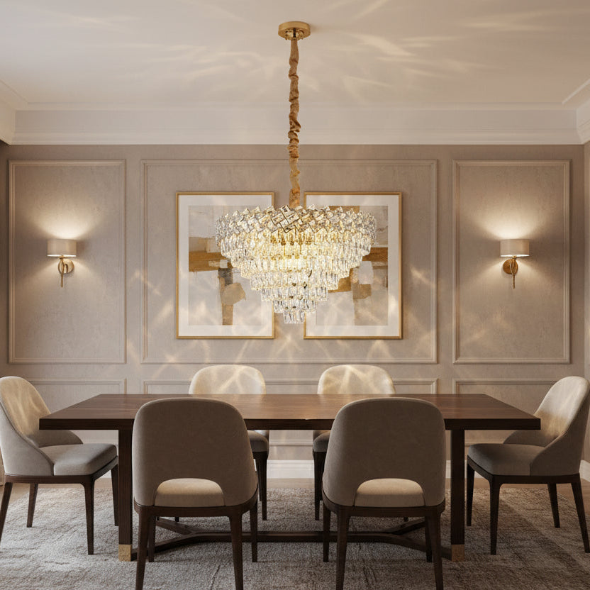 Crystal csillár WINDSOR Supremo 10xE14, átmérő 80 cm, fényes arany, állítható magasságú kristálycsillárok alapértelmezett cím Alessandro Design