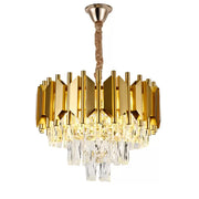 Brantley Cristal Candelabra 5x E27 Gold Cristal Candelabra Alapértelmezett cím Alessandro Design