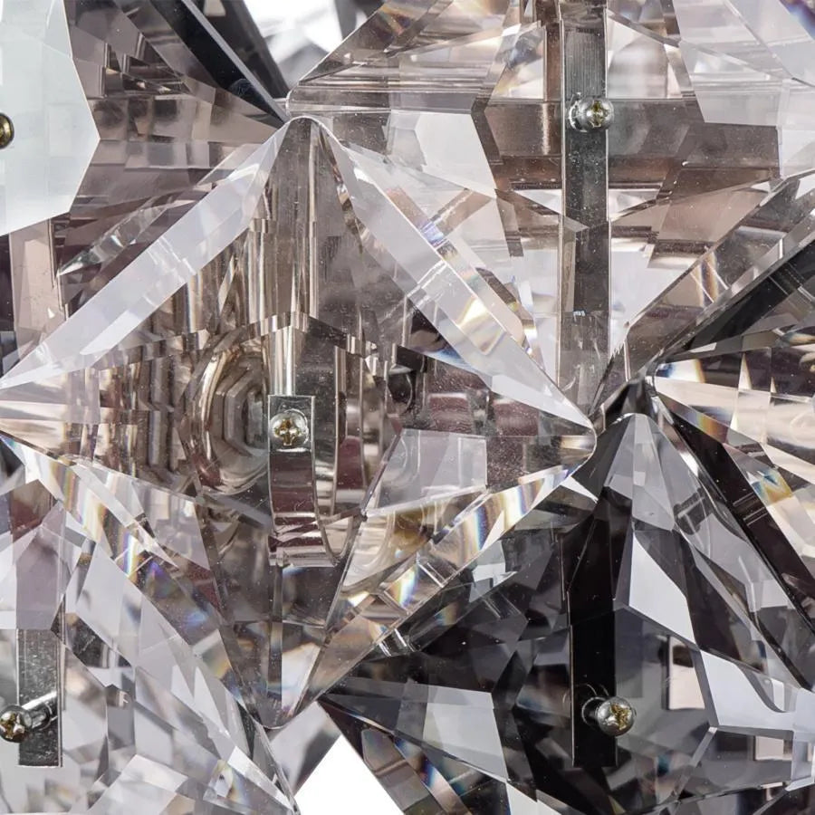 Crystal Candelabra Hara 9x E27 Fényes króm kristály kandeláber Alapértelmezett cím Alessandro Design