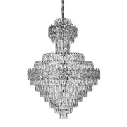 Kristály kandeláber Joel 22x E27 ezüst kristály kandeláber alapértelmezett cím Alessandro Design
