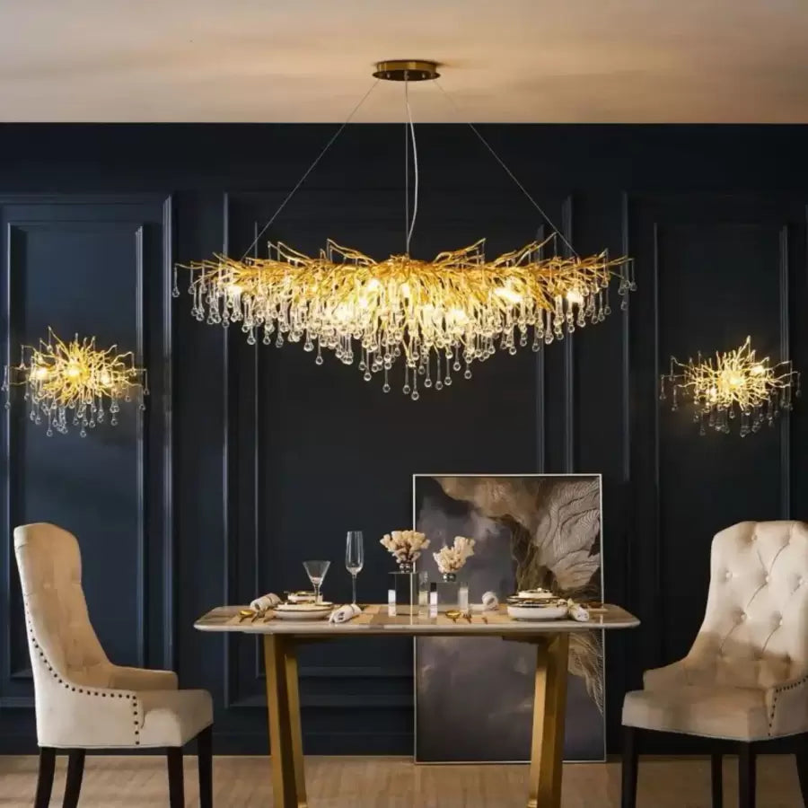 Kaiser kristály kandeláber 13x G9 átmérő 120 cm arany kristály kandeláber alapértelmezett cím Alessandro Design