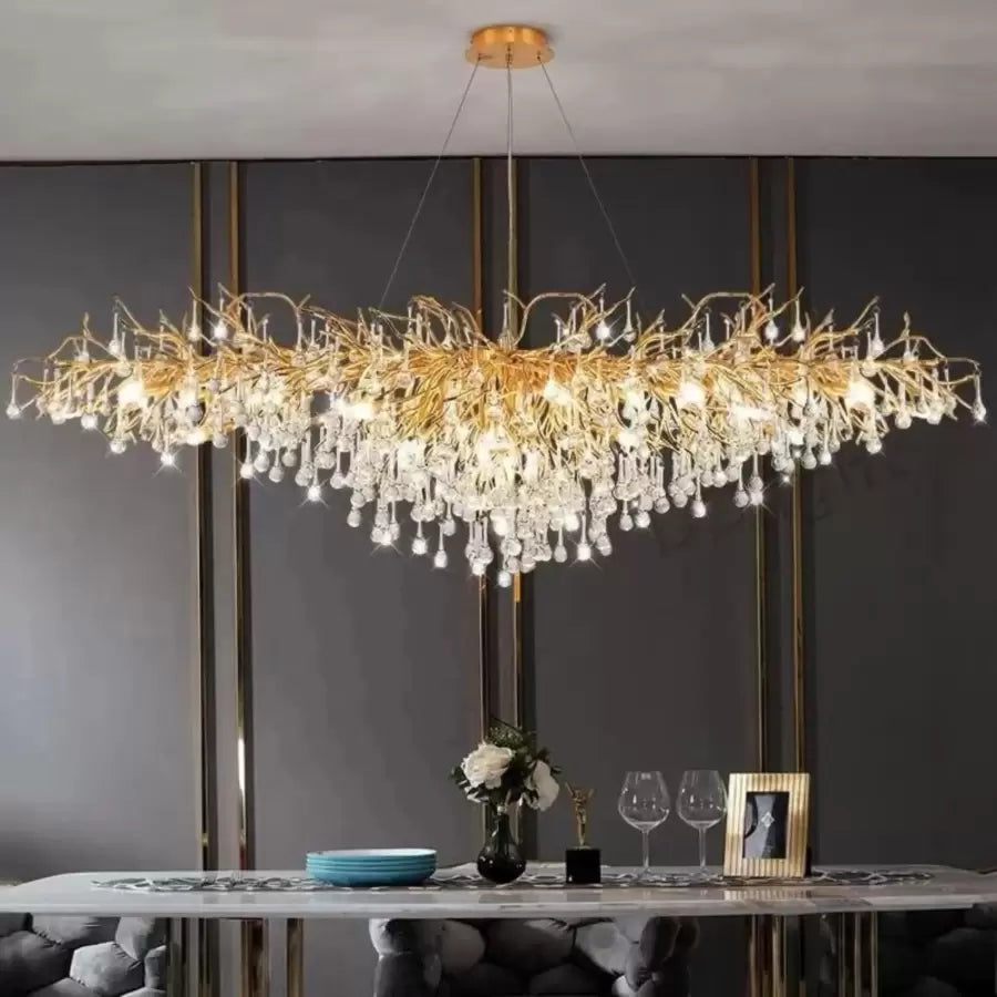 Kaiser kristály kandeláber 13x G9 átmérő 120 cm arany kristály kandeláber alapértelmezett cím Alessandro Design