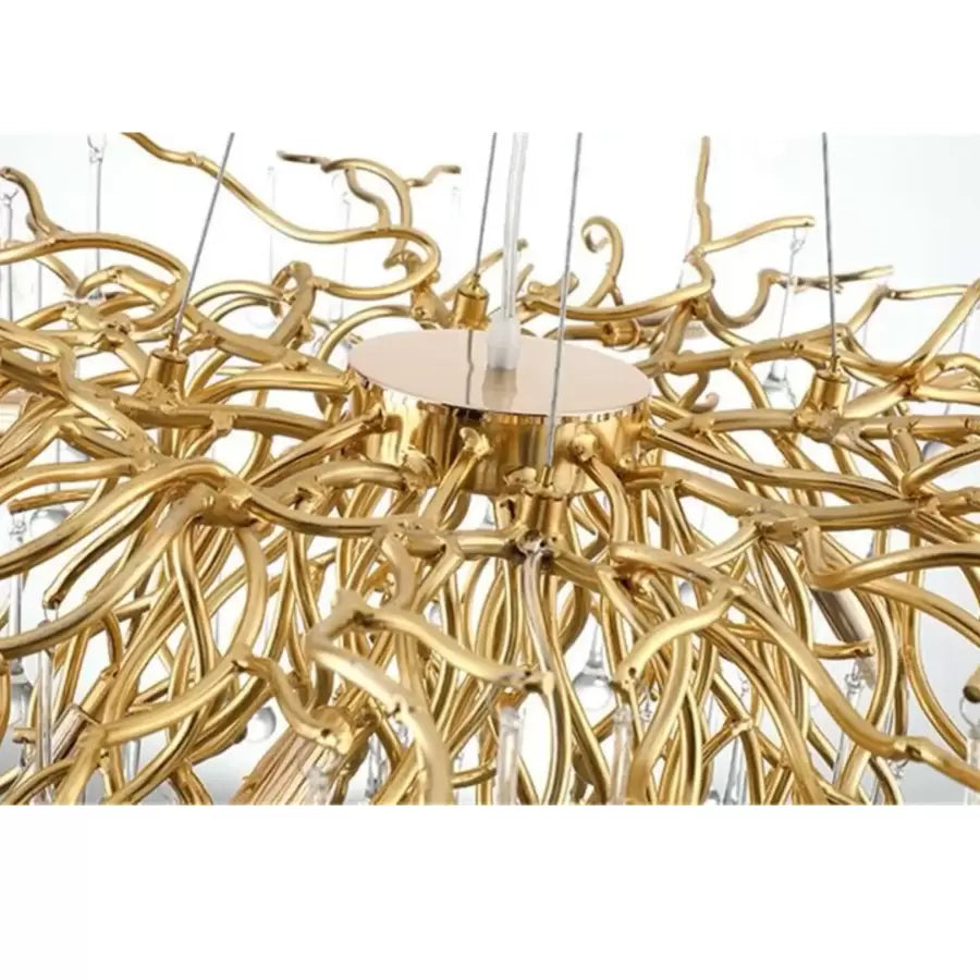 Kaiser kristály kandeláber 13x G9 átmérő 120 cm arany kristály kandeláber alapértelmezett cím Alessandro Design