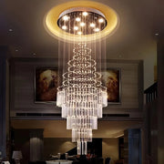 LED kristálycsillár 80W AUGUSTA arany, átmérő 50cm, magasság 200cm, létramodell kristálycsillár alapértelmezett cím Alessandro Design