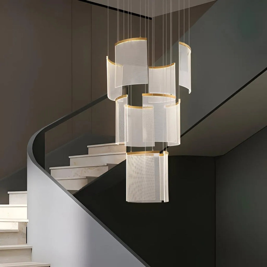 Crystal LED Alduino Gold csillár átmérője 80cm Arany állítható magasságú Modern csillárok Alapértelmezett cím Alessandro Design