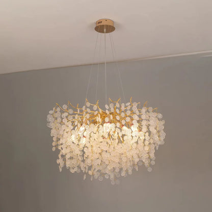 WALTZ Szerenád kristálycsillár, 6xG9, arany, 60 cm, állítható magasságú kristálycsillárok, alapértelmezett cím Alessandro Design