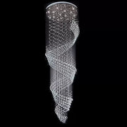 LED kristály kandeláber 13 xGU10 Meili Chrome, átmérő 80 cm, magasság 240 cm, létramodell Crystal kandeláber Alapértelmezett cím Alessandro Design