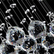 LED kristály kandeláber 13 xGU10 Meili Chrome, átmérő 80 cm, magasság 240 cm, létramodell Crystal kandeláber Alapértelmezett cím Alessandro Design