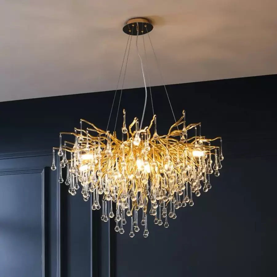 Kristálycsillár Nathanael 7x G9 arany kristálycsillárok alapértelmezett cím Alessandro Design