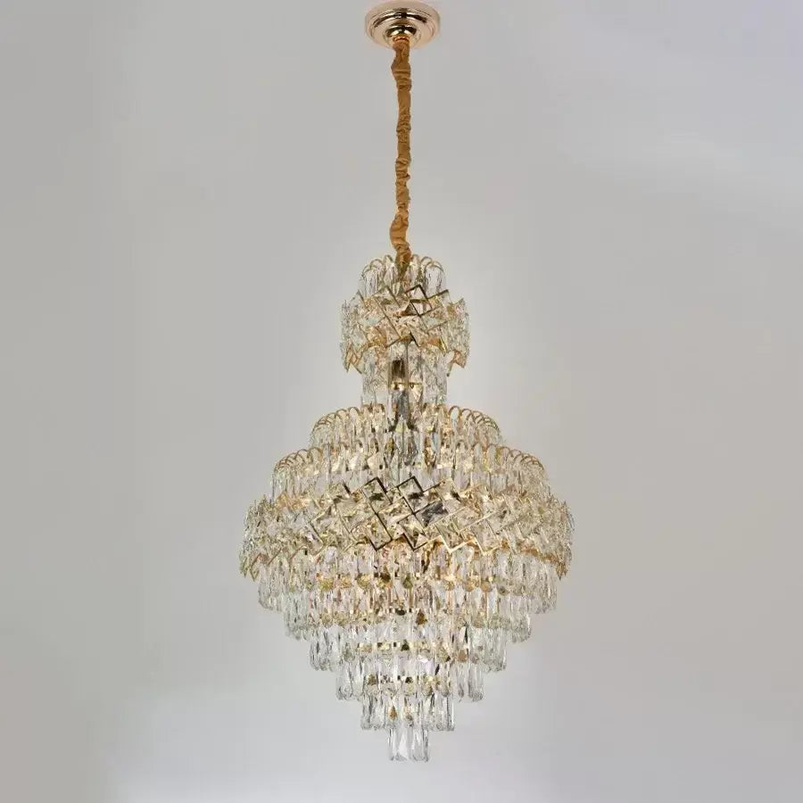 Crystal csillár WINDSOR Grande Supremo 10xE14, átmérő 60x90 cm, fényes arany, állítható magasságú kristálycsillár Alapértelmezett cím Alessandro Design