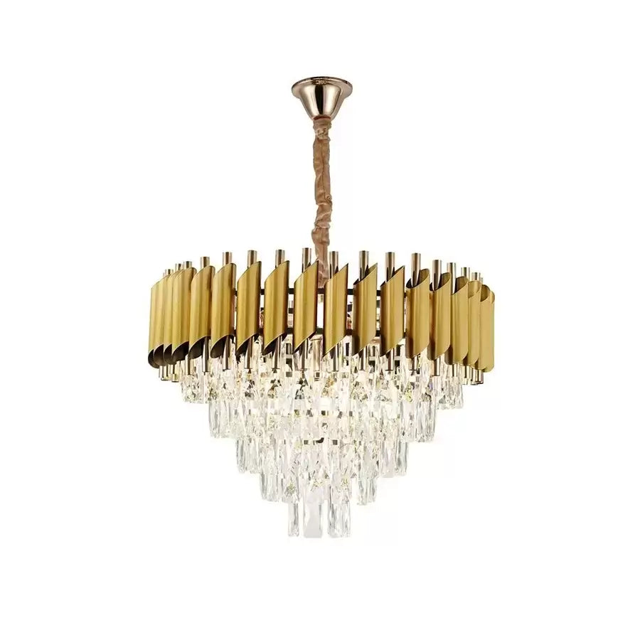 Crystal Candelabra Sam 7x E27 Gold Crystal Candelabra Alapértelmezett cím Alessandro Design