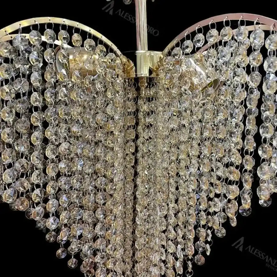 Ander kristálycsillár, 4xE14, átmérő 45 cm, arany kristálycsillárok, alapértelmezett cím Alessandro Design
