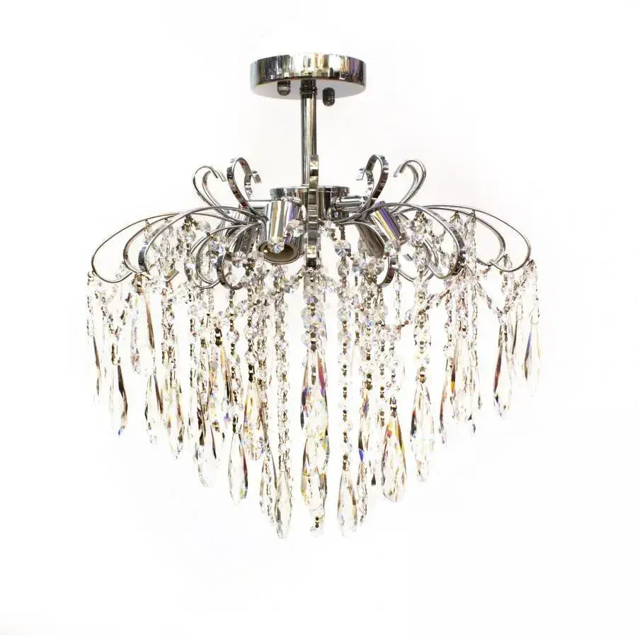 Kristály csillár EDINBURGH Eleganza, 5xE27, átmérő 47 cm, fényes króm klasszikus csillárok alapértelmezett cím Alessandro Design