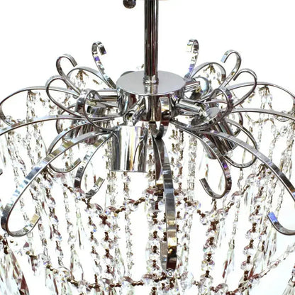 Kristály csillár EDINBURGH Eleganza, 5xE27, átmérő 47 cm, fényes króm klasszikus csillárok alapértelmezett cím Alessandro Design