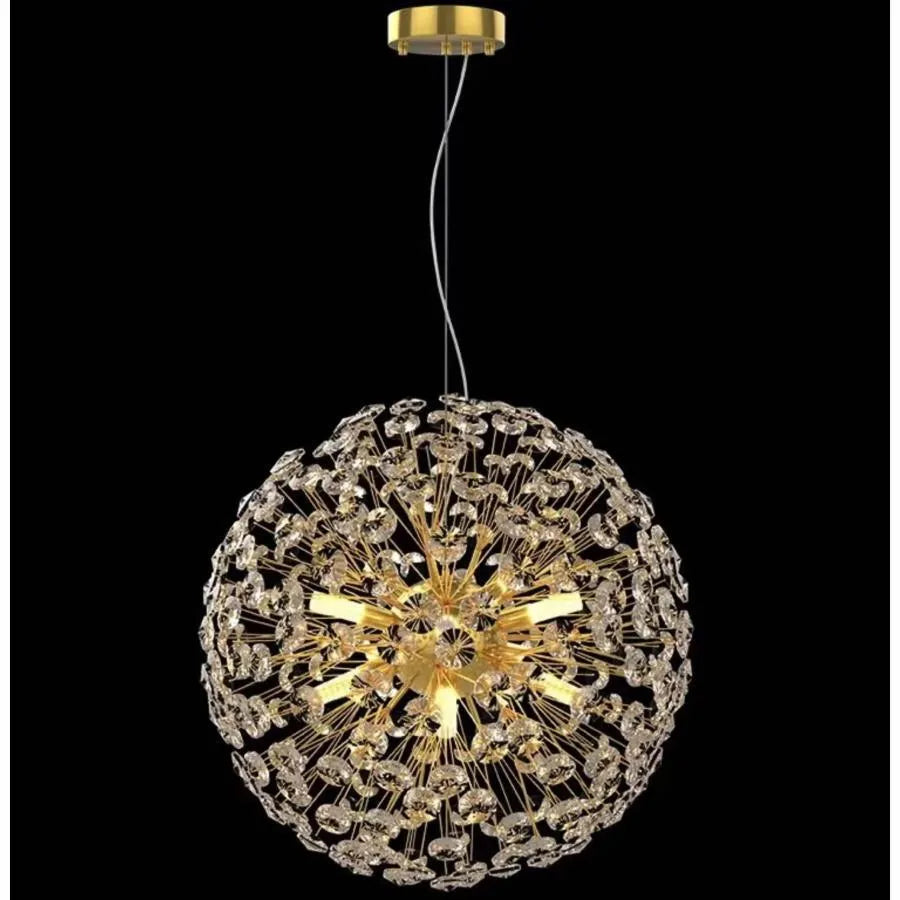 MINUET kristálycsillár 8x G9, átmérő 40 cm, fényes arany, állítható magasságú modern csillárok alapértelmezett cím Alessandro Design