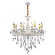 SANSSOUCI Magno kristálycsillár, 8xE14, átmérő 68 cm, fehér klasszikus csillárok alapértelmezett cím Alessandro Design
