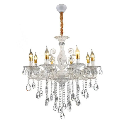 SANSSOUCI Magno kristálycsillár, 8xE14, átmérő 68 cm, fehér klasszikus csillárok alapértelmezett cím Alessandro Design