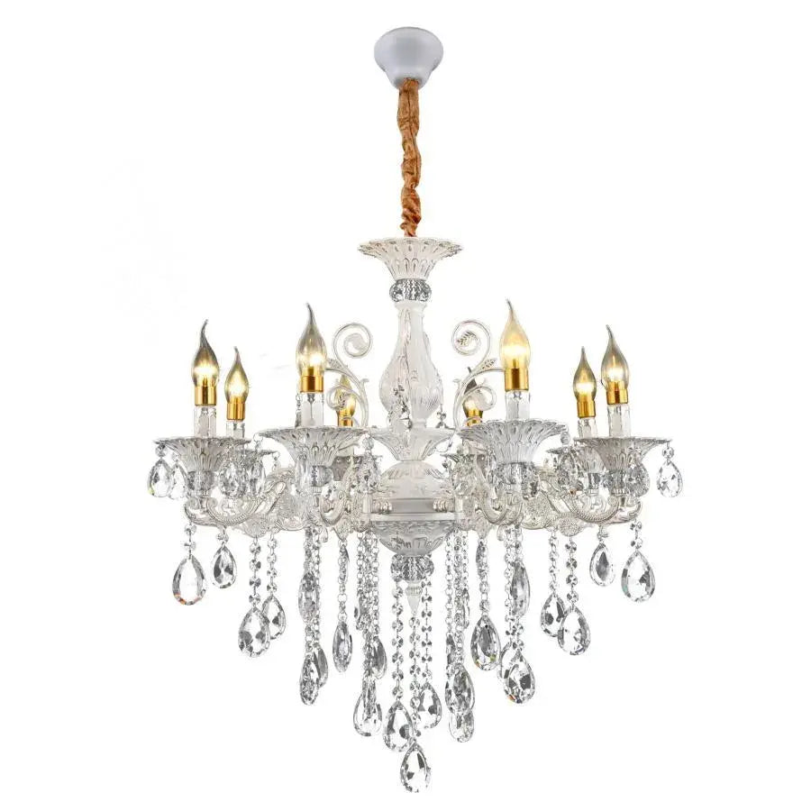 SANSSOUCI Magno kristálycsillár, 8xE14, átmérő 68 cm, fehér klasszikus csillárok alapértelmezett cím Alessandro Design