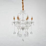 Bruhier Cristal kandeláber 6x E14, átmérő 55 cm, fehér arannyal, állítható magasságú Cristal kandeláber Alapértelmezett cím Alessandro Design