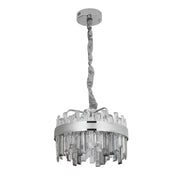 Kristály LED-csillár távirányítóval, Miguel 92W-os, szabályozható ezüst kristálycsillárral, alapértelmezett cím Alessandro Design