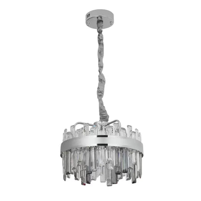 Kristály LED-csillár távirányítóval, Miguel 92W-os, szabályozható ezüst kristálycsillárral, alapértelmezett cím Alessandro Design