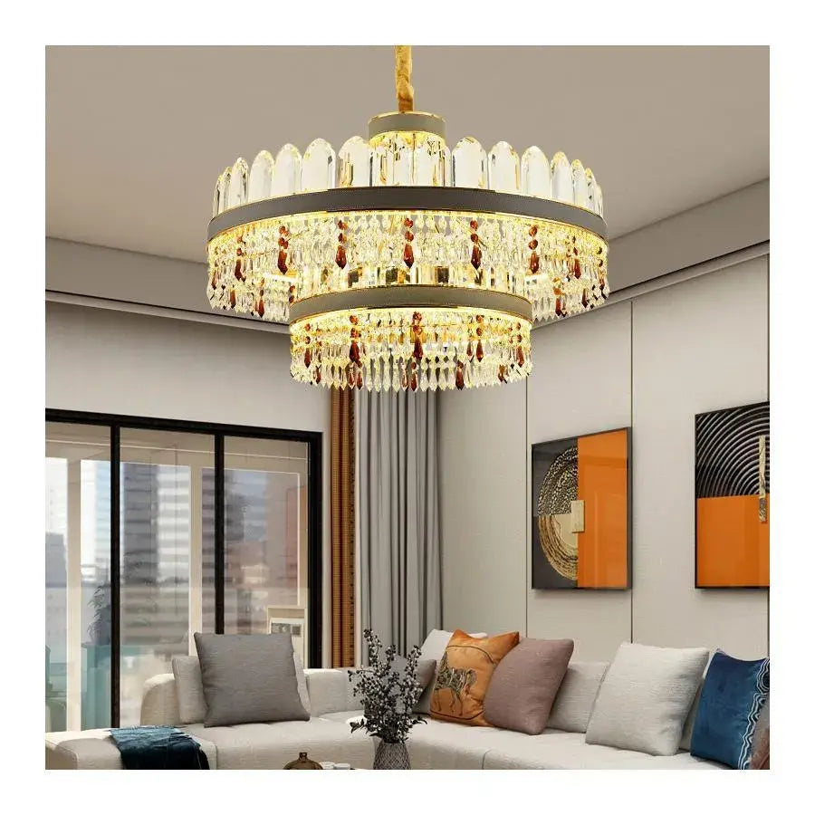 Pollux LED csillár távirányítóval, 300 W, átmérő 75 cm arany, kristály, szabályozható kristály kandeláber Alapértelmezett cím Alessandro Design