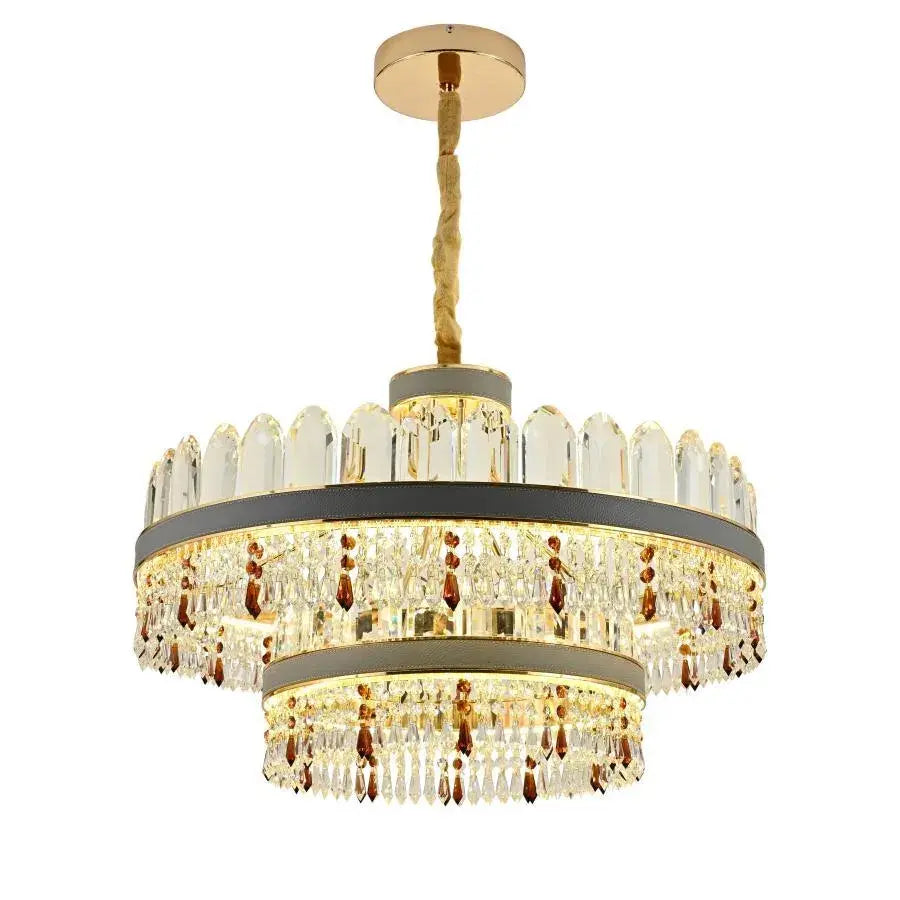 Pollux LED csillár távirányítóval, 300 W, átmérő 75 cm arany, kristály, szabályozható kristály kandeláber Alapértelmezett cím Alessandro Design