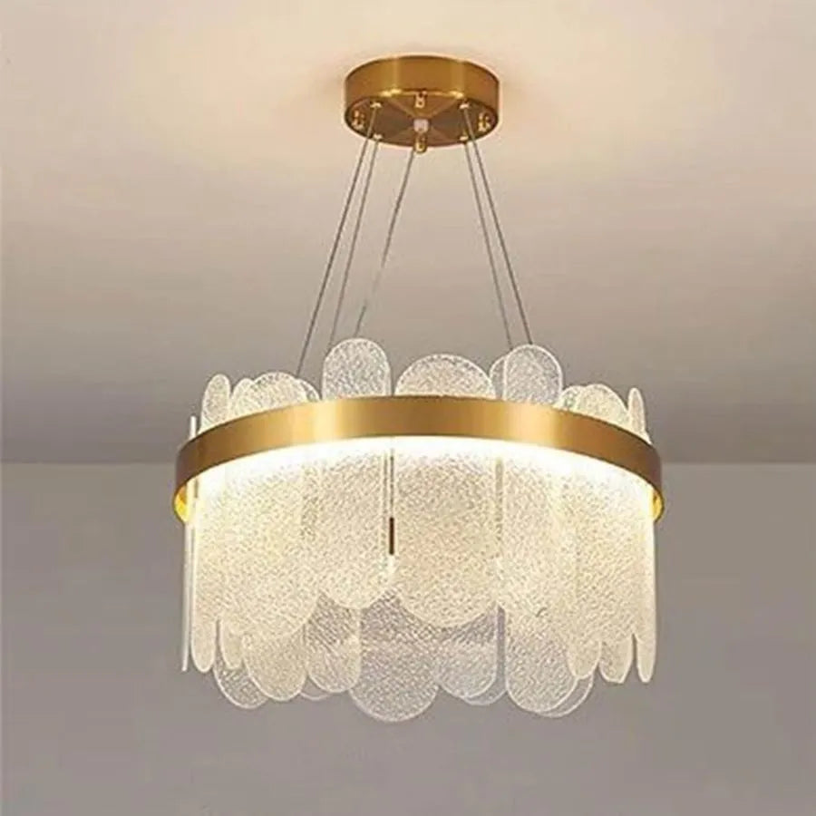 LED csillár távirányítóval Aden 58W fényerőszabályozható aranykristály csillárok alapértelmezett cím Alessandro Design