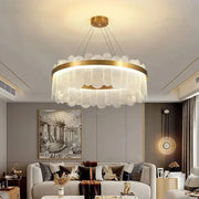 LED csillár távirányítóval Alonzo 93W szabályozható átmérő 60cm arany kristály csillárok alapértelmezett cím Alessandro Design