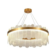 LED csillár távirányítóval Alonzo 93W szabályozható átmérő 60cm arany kristály csillárok alapértelmezett cím Alessandro Design