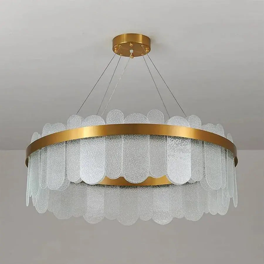 LED csillár távirányítóval Alonzo 93W szabályozható átmérő 60cm arany kristály csillárok alapértelmezett cím Alessandro Design
