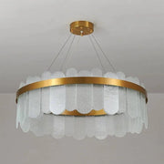 LED csillár Alvaro távirányítóval, 128W, szabályozható, arany gyertyatartó Cristal alapértelmezett cím Alessandro Design