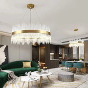 LED-es csillár távirányítóval Aurelio 133W fényerőszabályozható aranycsillár kristály alapértelmezés szerint Alessandro Design