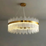 LED csillár távirányítós Gonzalo 98W fényerősíthető arany gyertyatartó Cristal alapértelmezett cím Alessandro Design