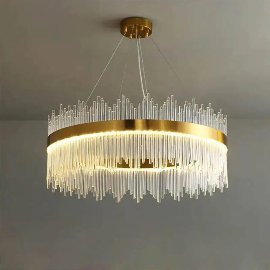 LED csillár távirányítós Gonzalo 98W fényerősíthető arany gyertyatartó Cristal alapértelmezett cím Alessandro Design